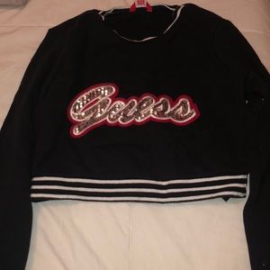 Guess cropped sweat shirt